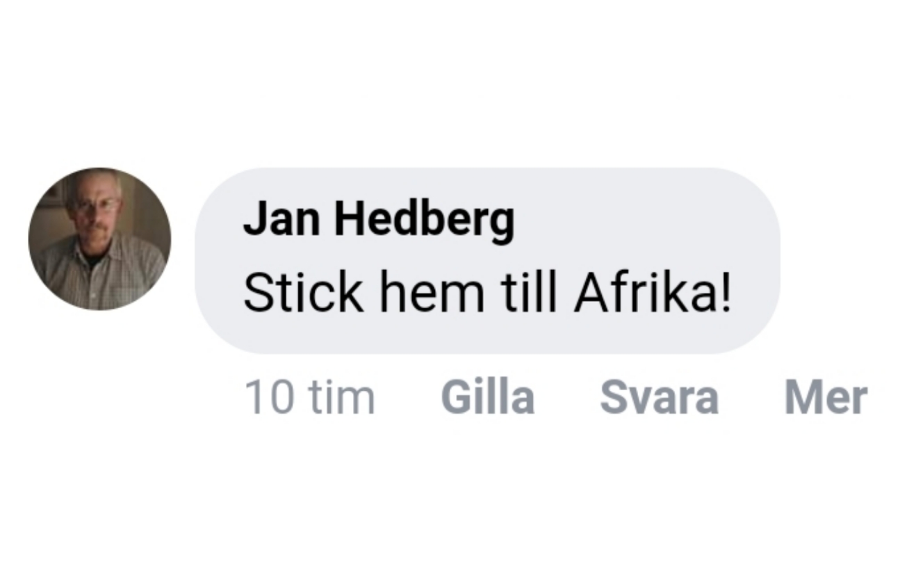 KD-nämndeman deltog i rasistiskt hatdrev: ”Stick hem till Afrika!”