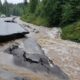 Vägar bortspolade efter extremregn i Värmland