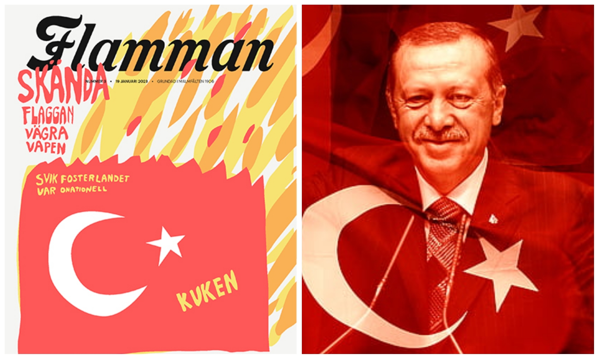 Turkiska medier rasar mot Flammans satirtävling