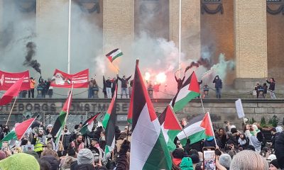 Stor stöddemonstration för Gaza i Göteborg
